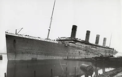 RMS Titanic durante su acondicionamiento, 01 de enero de 1912